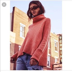 Anthropologie Moth Fireside turtleneck sweater